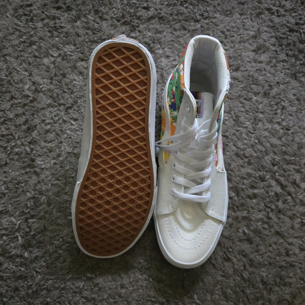 Vans Sk8 Hi Together As Ourselves Women Size 8 White Multi 032026 - Picture 3 of 8